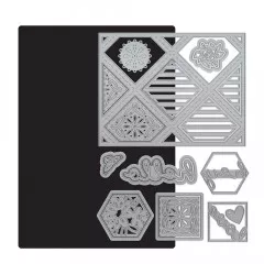 Tonic Studios Die Set - Hexagon & Diamond Tiles