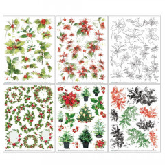 Christmas Spectacular 2023 - 6x8 Rub-On Transfer - Foliage