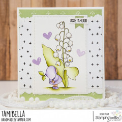 Stamping Bella Cling Stamps - Bundle Girl With Lily Of The Valley