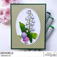 Stamping Bella Cling Stamps - Bundle Girl With Lily Of The Valley