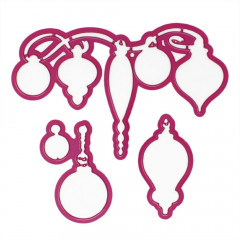 Cut and Emboss Die - Sparkling Holiday Ornaments