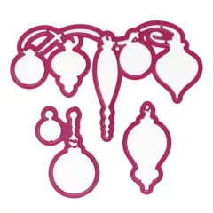 Cut and Emboss Die - Sparkling Holiday Ornaments