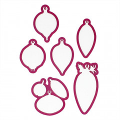 Cut and Emboss Die - Noel Holiday Ornaments