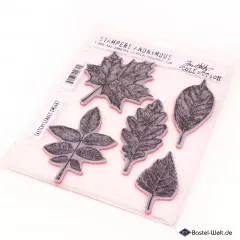 Cling Stamps by Tim Holtz - Sketchy Leaves