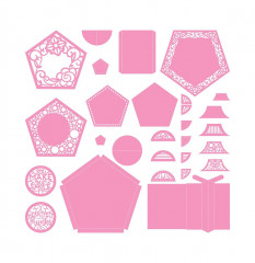 Tonic Studios Die Set - Pretty Pentagons Mortice Box