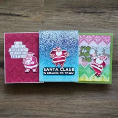 Simon Hurley Clear Stamps - Silly Santas