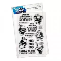 Simon Hurley Clear Stamps - Silly Santas