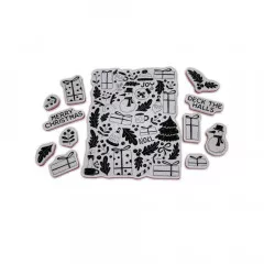 Simon Hurley 6x6 Cling Stamps - Winter Things