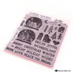 Cling Stamps by Tim Holtz - Festive Print