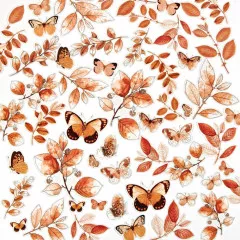 49 and Market - Color Swatch: Peach - Acetate Leaves