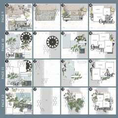 49 And Market Big Picture Album Kit - Vintage Artistry - Moonlit Garden