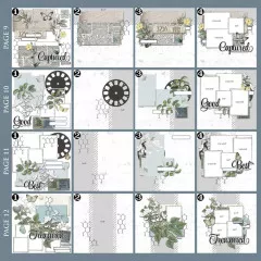 49 And Market Big Picture Album Kit - Vintage Artistry - Moonlit Garden