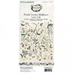 49 and Market - Vintage Artistry - Moonlit Garden - Laser Cut Outs - Wildflowers