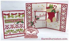 Karen Burniston Die - Small Script - Christmas