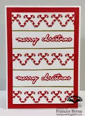 Karen Burniston Die - Small Script - Christmas