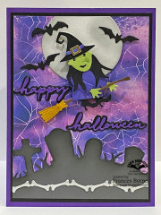 Karen Burniston Die - Halloween Border