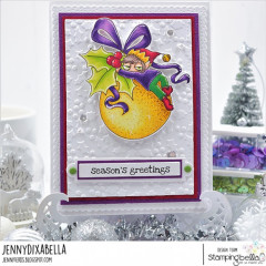 Stamping Bella - Cling Stamps - Oddball Christmas Ornament Elf