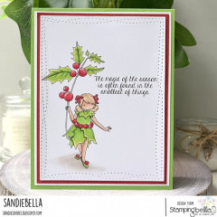 Stamping Bella - Cling Stamps - Tiny Townie Garden Girl Holly