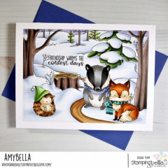 Stamping Bella - Cling Stamps - Winter Woodland Animal