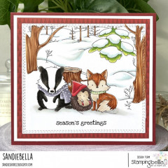 Stamping Bella - Cling Stamps - Winter Woodland Animal