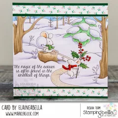 Stamping Bella - Cling Stamps - Winter Woodland Mice