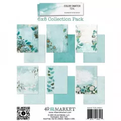 49 And Market - Color Swatch: Teal - 6x8 Collection Pack