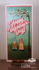 Karen Burniston Die - Happy Valentines Day Shadow