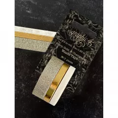 Staples Glitter & Gloss - Washi Tape Set - Ivory, Gold & Champagne