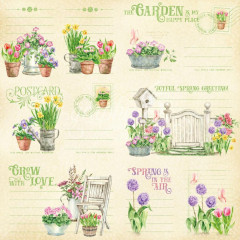 Grow With Love - Designpapier - Friends And Flowers