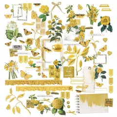 49 and Market - Color Swatch: Ochre - Laser Cut Outs - Elements