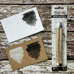 Tim Holtz Distress Watercolor Pencils - Picket Fence & Black Soot