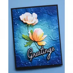 Memory Box - Embossing Folder & Cutting Dies - Anemone Drift