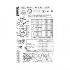 Hero Arts Clear Stamps - Vintage Map And Ledger