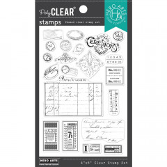 Hero Arts Clear Stamps - Vintage Postmarks And Tickets