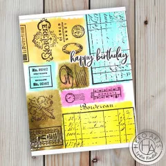 Hero Arts Clear Stamps - Vintage Postmarks And Tickets