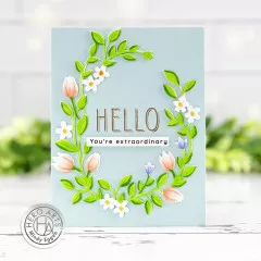 Hero Arts Fancy Dies - Floral Wreath