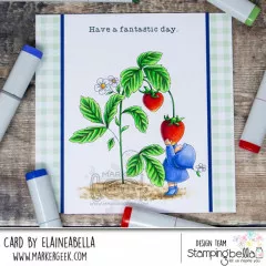 Stamping Bella - Cling Stamps - Bundle Girl Loves Strawberries