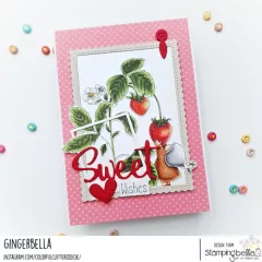 Stamping Bella - Cling Stamps - Bundle Girl Loves Strawberries