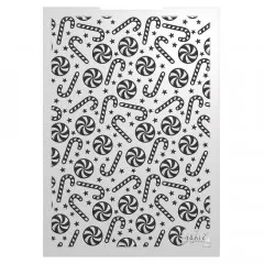 Tonic Studios 3D Embossing Folder - A Candy Cane Christmas