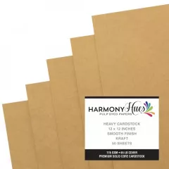 Harmony Hues - 12x12 Cardstock - Kraft