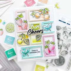 Pinkfresh Studio Stencils - Cheers