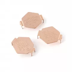 We R Makers - Charm Stapler Charms - Copper Hexagon With Knot Emboss