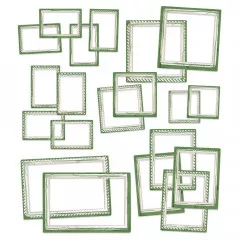 Chipboard Frames - Color Swatch: Willow