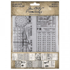 Tim Holtz - Idea-Ology - Collage Paper - Archives