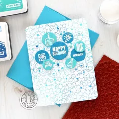 Hero Art Cling Stamps - Bubble Celebration Bold Prints