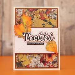 Metal Cutting Die - Thankful & Blessed - Forest Floor