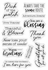 Clear Stamps - Thankful & Blessed - Be Grateful