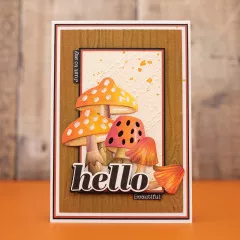 Embossing Folder - Thankful & Blessed - Wood Bark