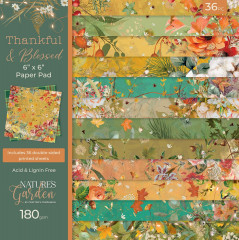 Natures Garden - Thankful & Blessed - 6x6 Paper Pad