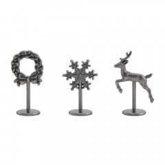 Tim Holtz - Idea-Ology - Metal Adornments - Figure Stands Christmas